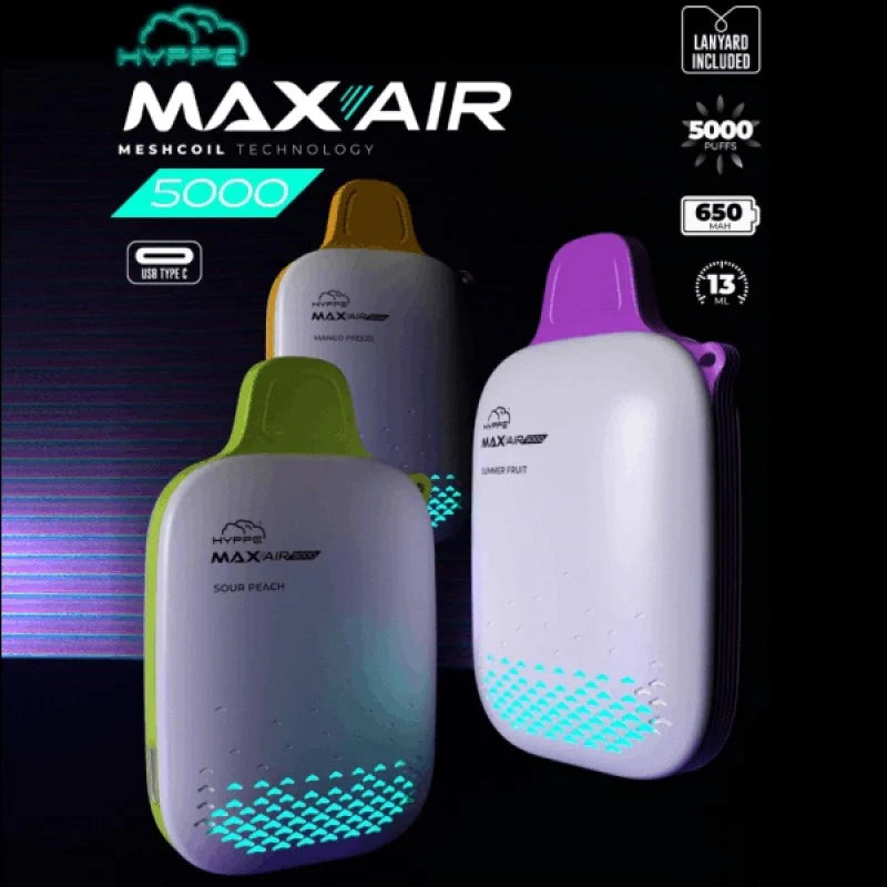 Hyppe Max Air 5,000 hits (pack 10pz)